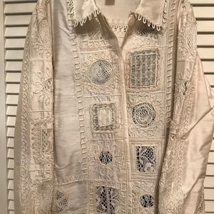 Silk evening wear jacket